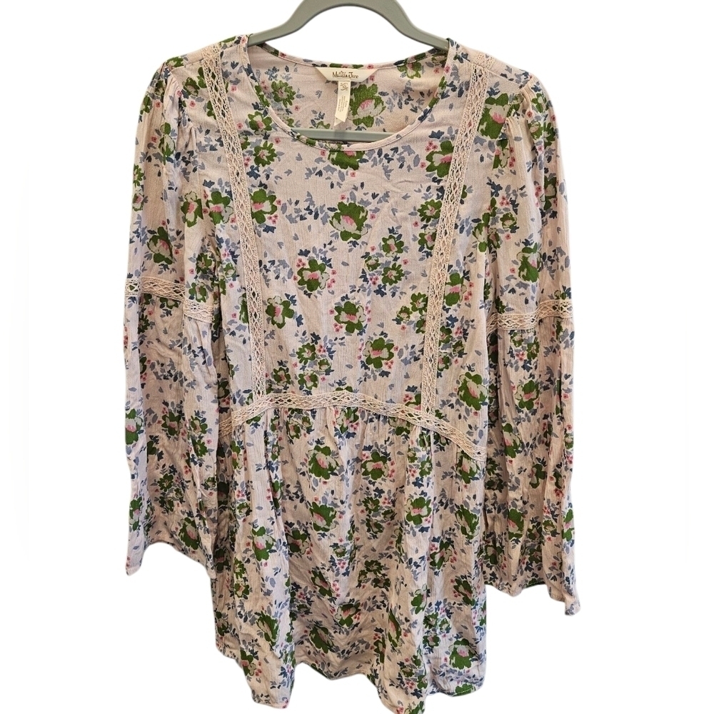 Matilda Jane Like A Lady Pink Floral Tunic Top